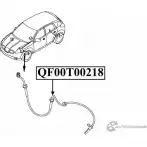 Импульсный датчик abs спереди QUATTRO FRENI QF00T00218 MIWV7 R 1233222650 - Изображение 2