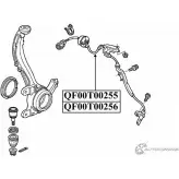 Импульсный датчик abs спереди слева QUATTRO FRENI QF00T00256 1233222806 QNFB U - Изображение 2