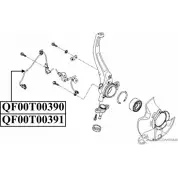 Импульсный датчик abs спереди справа QUATTRO FRENI T5R2 8X 1233223472 QF00T00391