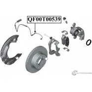 Датчик износа тормозных колодок спереди QUATTRO FRENI QF00T00539 1233224530 AU6 B88 - Изображение 2