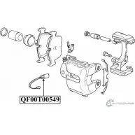 Датчик износа тормозных колодок спереди QUATTRO FRENI QF00T00549 1233224588 6 4ZJKJR - Изображение 2