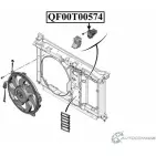 Блок резистор управления вентилятором охлаждения двигателя QUATTRO FRENI 1233224680 QF00T00574 OJYB 2W - Изображение 2