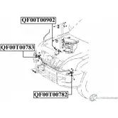 Форсунка омывателя фары QUATTRO FRENI 4 OMTH QF00T00782 Toyota Land Cruiser Prado (J120) 3 Внедорожник 3.0 D 4D (KZJ12) 125 л.с. 2002 – 2009