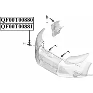 Форсунка омывателя фары QUATTRO FRENI Ford Focus 3 (CB8) Седан 1.6 TDCi 115 л.с. 2010 – 2024 G YRXKN5 QF00T00881