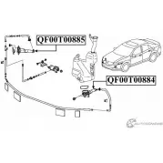 Форсунка омывателя фары QUATTRO FRENI QF00T00885 1422487775 R 1N5RMY