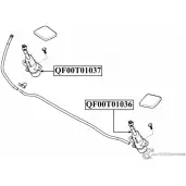 Форсунка омывателя фары QUATTRO FRENI U HJMB Bmw X6 (E71) 1 Внедорожник 4.4 ActiveHybrid xDrive 408 л.с. 2009 – 2011 QF00T01037