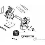 Мотор отопителя салона QUATTRO FRENI QF00T01103 Mazda 6 (GH) 2 Седан L3L2 9