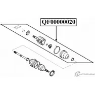 Шрус внутренний левый 30x35x23 спереди QUATTRO FRENI QF21C00068 XDAK 0 Lexus IS