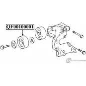 Ролик натяжителя приводного ремня QUATTRO FRENI Toyota Tundra (XK50, XK60) 2 Пикап 4.0 4WD (GSK50. GSK51) 239 л.с. 2006 – 2011 QF31P00009 K4 3IT