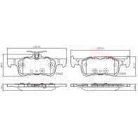 Тормозные колодки дисковые, комплект COMLINE Ford Fiesta 7 (ST) Хэтчбек 1.0 EcoBoost mHEV 155 л.с. 2020 – 2025 ADB02369 QJWLR RC