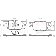 Тормозные колодки дисковые, комплект COMLINE U6E6YN 22098; 22099 Volvo V90 1 (236) Кросс Кантри 2.0 T5 AWD 249 л.с. 2016 – 2025 ADB02374