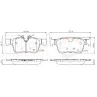 Тормозные колодки дисковые, комплект COMLINE 22568; 22582 LZXWZW ADB02375 Volvo V90 1 (236) Кросс Кантри 2.0 T5 AWD 249 л.с. 2016 – 2025