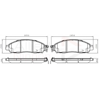 Тормозные колодки дисковые, комплект COMLINE BPJX E ADB02420 Renault Alaskan