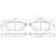 Тормозные колодки дисковые, комплект COMLINE Mitsubishi Eclipse Cross Z56M L ADB02487