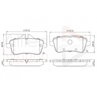 Тормозные колодки дисковые, комплект COMLINE ADB02642 24 EJVB Mercedes M-Class (W166) 3 Кроссовер 2.1 ML 250 CDI / BlueTEC 4 matic (1604. 1603) 204 л.с. 2011 – 2015