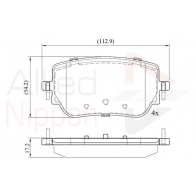 Тормозные колодки дисковые, комплект COMLINE 3YPU FS ADB02765 1439892735