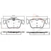 Тормозные колодки дисковые, комплект COMLINE N BG1QK ADB03069 Volkswagen T-Roc (AC) Кабриолет