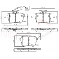 Тормозные колодки дисковые, комплект COMLINE ADB12157 9U3UE19 Audi TT (8S) 3 2014 – 2020 22601; 25009; 25011