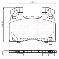 Тормозные колодки дисковые, комплект COMLINE ADB32372 NR 49MQ 1228873515