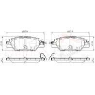 Тормозные колодки дисковые, комплект COMLINE ADB32416 Mazda CX-5 (KF) 2 Кроссовер 2.2 D AWD 184 л.с. 2018 – 2025 E 29CFU8