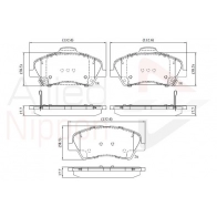 Тормозные колодки дисковые, комплект COMLINE Kia Rio 4 (YB, SC) Хэтчбек 1.0 T GDI 120 120 л.с. 2017 – 2025 PSYRX 7Y ADB32419