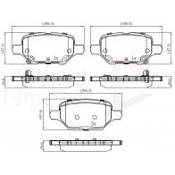 Тормозные колодки дисковые, комплект COMLINE Opel Mokka (X) 1 Кроссовер 1.6 CDTI 4x4 (_76) 110 л.с. 2018 – 2025 ADB32436 SSOY 5W