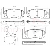 Тормозные колодки дисковые, комплект COMLINE ADB32529 Hyundai i40 (CW, VF) 1 Универсал 1.6 CRDi 116 л.с. 2018 – 2024 59SOD3 0