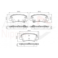 Тормозные колодки дисковые, комплект COMLINE ADB32757 Kia Picanto (JA) 3 Хэтчбек 1.0 T GDi 100 л.с. 2017 – 2025 UB1BQ9 P