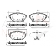 Тормозные колодки дисковые, комплект COMLINE ADB33073 Toyota Corolla (E210) 12 Седан 1.6 VVTi (ZRE210) 122 л.с. 2019 – 2025 DHX XJ