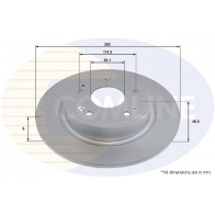 Тормозной диск COMLINE ADC2981 Honda HR-V 2 (RU) 2014 – 2020 4JN9 15