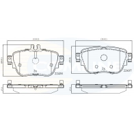Тормозные колодки дисковые, комплект COMLINE CBP02366 22437; 22438 Mercedes E-Class (S213) 5 Универсал All Terrain E 200 EQ Boost (213.279) 197 л.с. 2020 – 2025 YM4H8