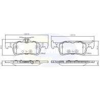 Тормозные колодки дисковые, комплект COMLINE RQK69Q A Ford Fiesta 7 (ST) Хэтчбек 1.0 EcoBoost mHEV 155 л.с. 2020 – 2025 CBP02369