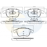 Тормозные колодки дисковые, комплект COMLINE BO2D Y Ford Mondeo 5 (CNG, CD) Седан 1.5 EcoBoost 165 л.с. 2019 – 2025 CBP02441