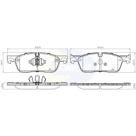 Тормозные колодки дисковые, комплект COMLINE Land Rover Range Rover Velar 1 (L560) Внедорожник 2.0 D240 4x4 241 л.с. 2017 – 2025 G2YBRO 8 CBP02446