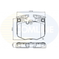 Тормозные колодки дисковые, комплект COMLINE Bmw Z4 (G29) 3 Кабриолет CBP02527 7CG U5E