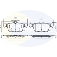 Тормозные колодки дисковые, комплект COMLINE 1439892857 LF XFO CBP02742