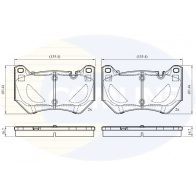 Тормозные колодки дисковые, комплект COMLINE 6EQL ZY 1439892860 CBP02764