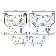 Тормозные колодки дисковые, комплект COMLINE E AEDT CBP02778 Audi Q5 (FYB) 2 Кроссовер 45 TDI quattro 231 л.с. 2018 – 2025