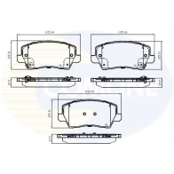 Тормозные колодки дисковые, комплект COMLINE 8N266 GL CBP02861 Bmw 3 (G20) 7 Седан 330 d xDrive 265 л.с. 2019 – 2024