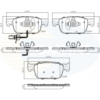 Тормозные колодки дисковые, комплект COMLINE E77G4QV 22383; 22384; 22385 Audi A5 (F5) 2 2016 – 2020 CBP12352