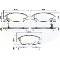 Тормозные колодки дисковые, комплект COMLINE CBP32213 1194338128 V2HFIX1 22476, 22477, 23713