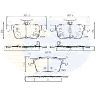 Тормозные колодки дисковые, комплект COMLINE A1G2 I CBP32407 1424233107
