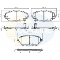 Тормозные колодки дисковые, комплект COMLINE 1439892907 CBP32438 OH E3B