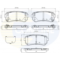 Тормозные колодки дисковые, комплект COMLINE 9 ZNE5R CBP32530 Hyundai Tucson (TL) 2 Кроссовер 1.6 T GDi 177 л.с. 2015 – 2025