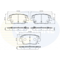 Тормозные колодки дисковые, комплект COMLINE 1439892926 68TZ Y CBP32758