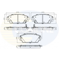 Тормозные колодки дисковые, комплект COMLINE Mazda CX-3 (DM) 2 Кроссовер SKYACTIV-G M Hybrid AWD (DMEW, FW) 150 л.с. 2020 – 2025 CBP32856 S1C6XW T