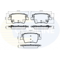 Тормозные колодки дисковые, комплект COMLINE CBP32858 1439892934 FH81 5V