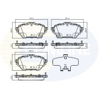 Тормозные колодки дисковые, комплект COMLINE Toyota Corolla (E210) 12 Седан 1.6 VVTi (ZRE210) 122 л.с. 2019 – 2025 4P 279B0 CBP33073