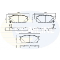 Тормозные колодки дисковые, комплект COMLINE 1439892956 CBP3793 2G4 XX