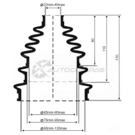 Пыльник ШРУСа BOLT-M S 4T8YN1 1441333133 BM6776 - Изображение 2